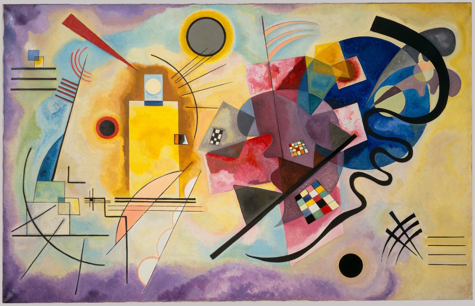 Wassily Kandinsky. *Yellow-Red-Blue* (1925).