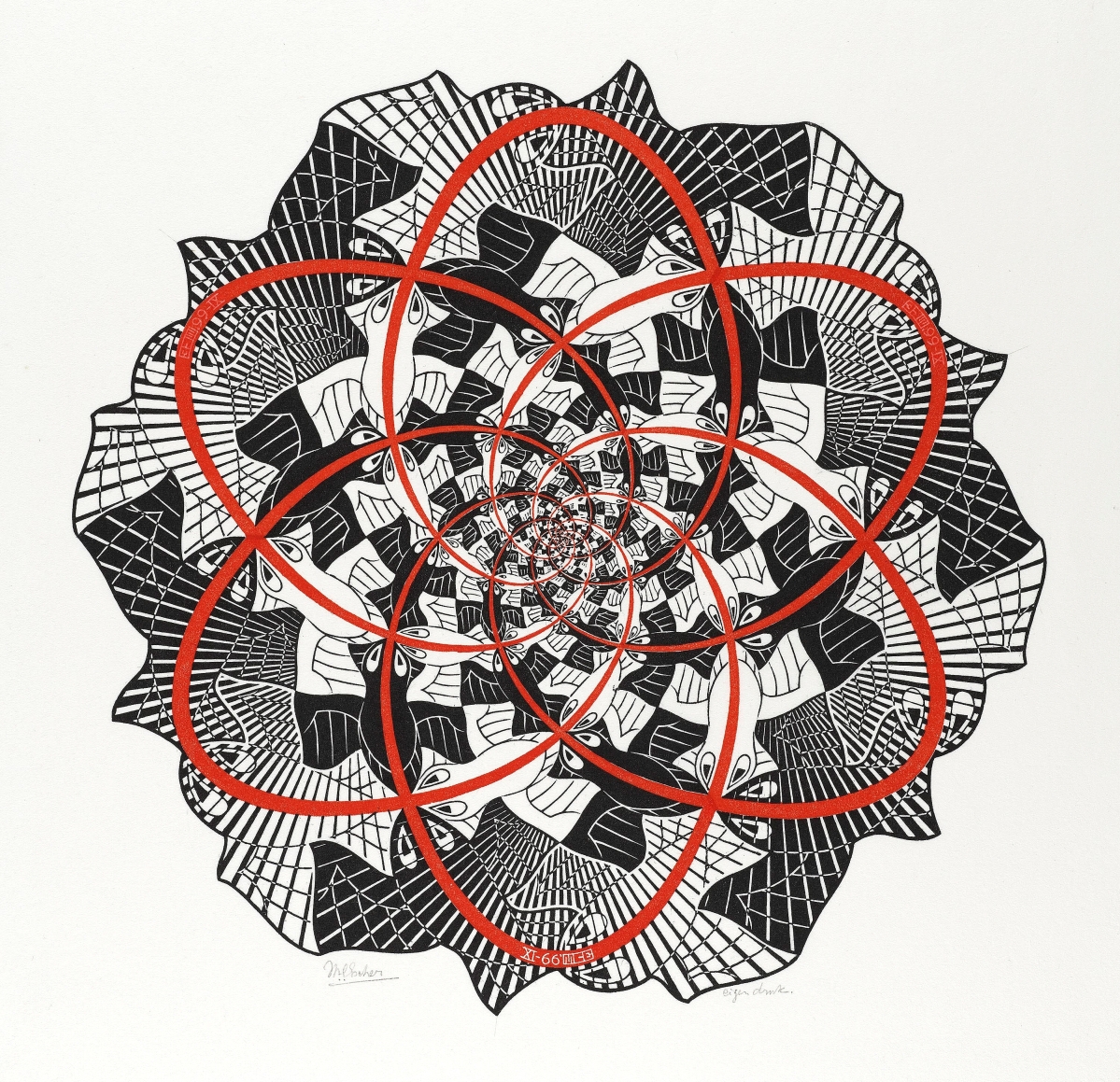 M.C. Escher. *Path of Life III*(1966)